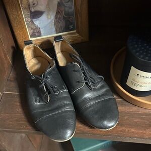 Cooperative Black Leather Men's Oxfords